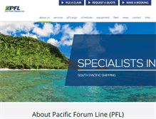 Tablet Screenshot of pacificforumline.com
